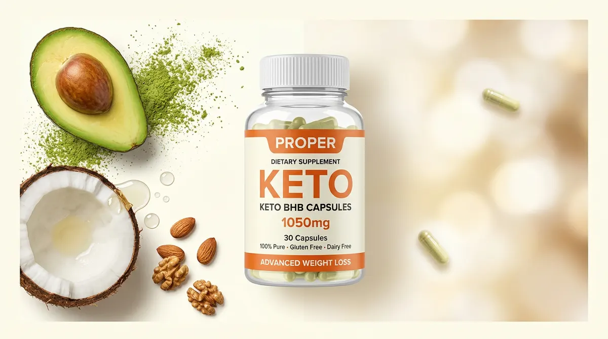 Alimentos de la dieta keto y Proper Keto cápsulas